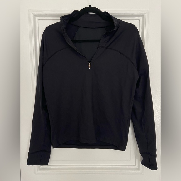 Zoot Cycling Black Athletic Quarter Zip Long Sleeve Workout Biking Pullover - Picture 1 of 11